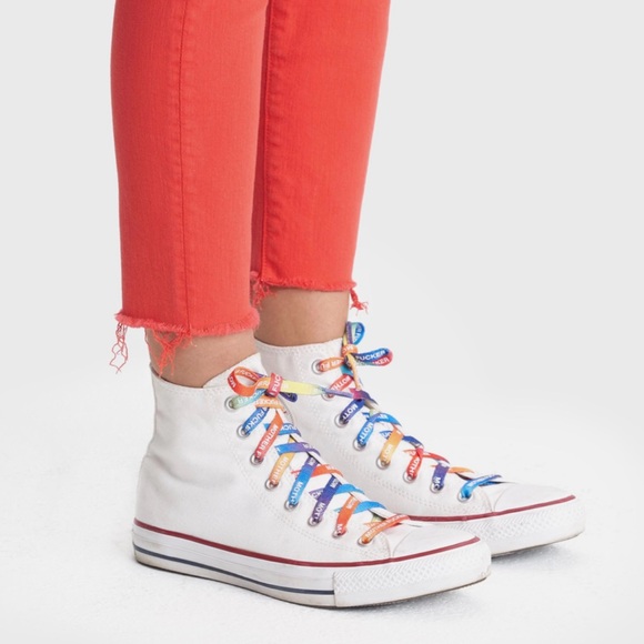 MOTHER The Stunner Ankle Fray Play Date Tomato Size 26 🍅 - Picture 4 of 11